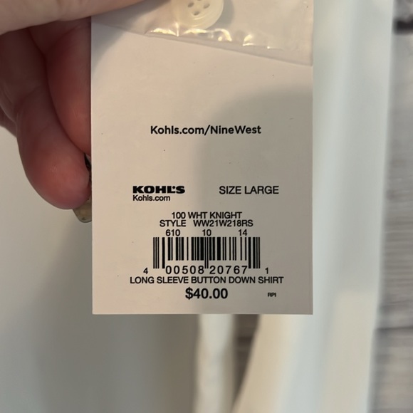 Nine West white blouse - Picture 2 of 5